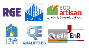 Certifications : RGE, QUALIBAT, ECO artisan, ...